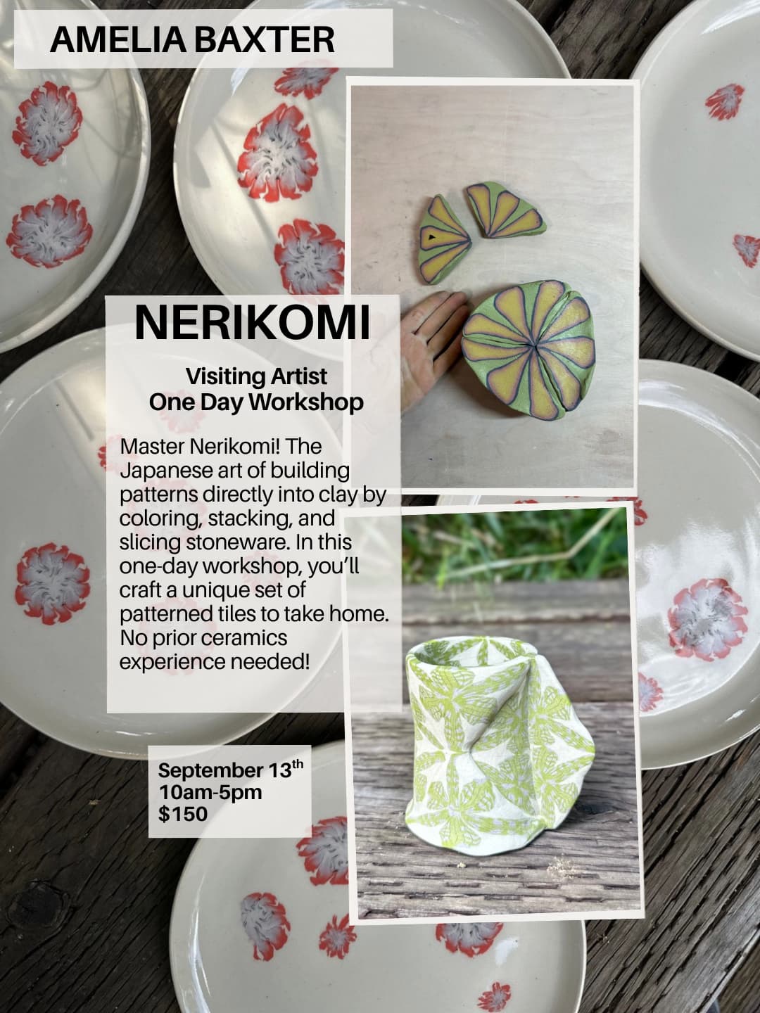 One Day Visiting Artist Workshop: Nerikomi (9/13)