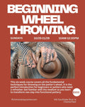 Six Week Course: Beginning Wheel Throwing (10/25-11/29)