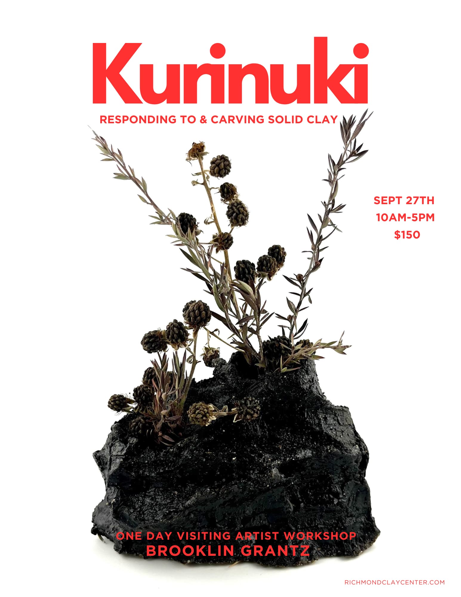 One Day Visiting Artist Workshop: Kurinuki (9/27)